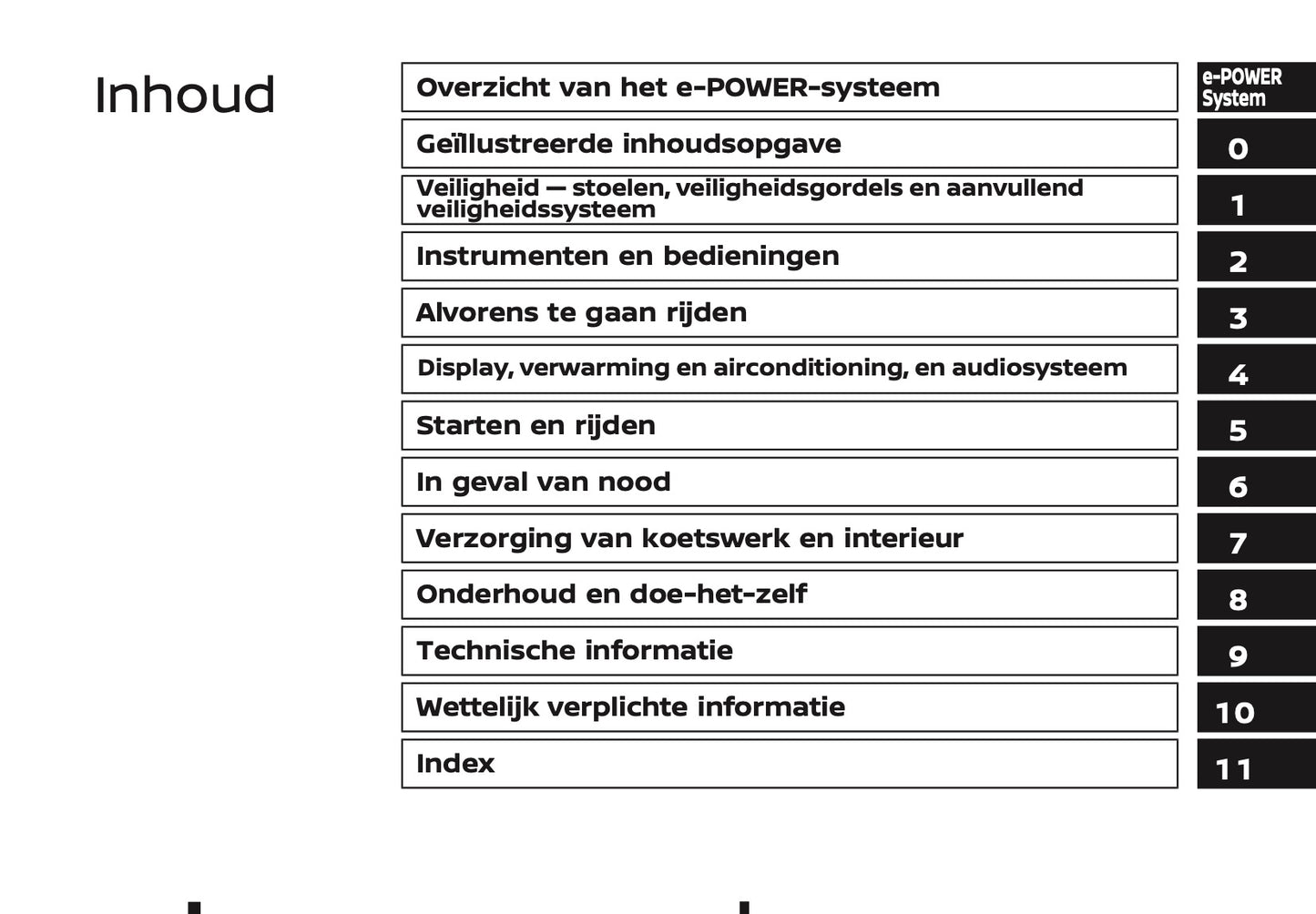 2025-2026 Nissan Qashqai e-Power Owner's Manual | Dutch