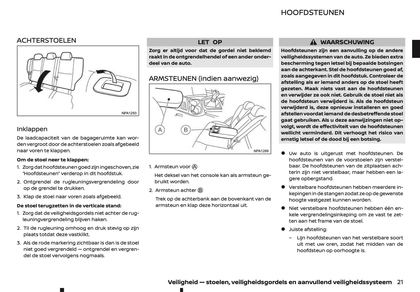 2020-2021 Nissan Qashqai Gebruikershandleiding | Nederlands