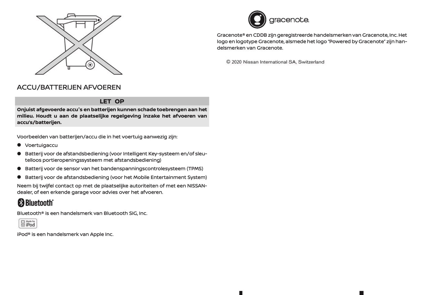 2020-2021 Nissan Qashqai Gebruikershandleiding | Nederlands