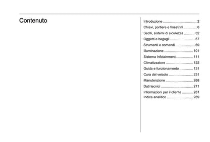 2023-2024 Opel Astra Owner's Manual | Italian