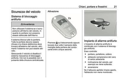 2023-2024 Opel Astra Owner's Manual | Italian