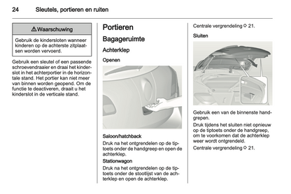 2011 Opel Astra Owner's Manual | Dutch