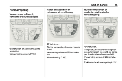 2016 Opel Cascada Owner's Manual | Dutch