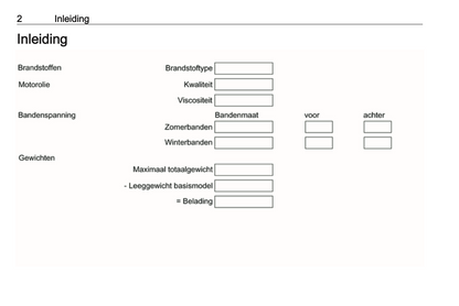 2016 Opel Cascada Owner's Manual | Dutch