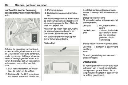 2016 Opel Cascada Owner's Manual | Dutch