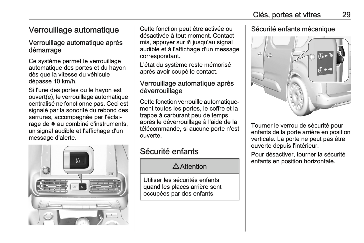 2021 Opel Combo Manuel du propriétaire | Français