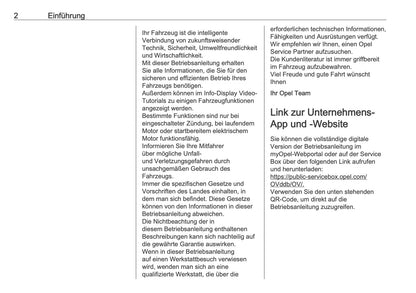 2025 Opel Corsa Owner's Manual | German