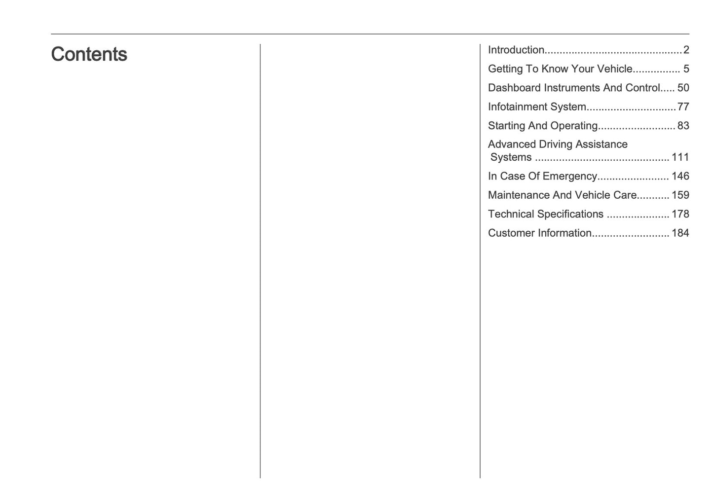 2025 Opel Corsa Owner's Manual | English