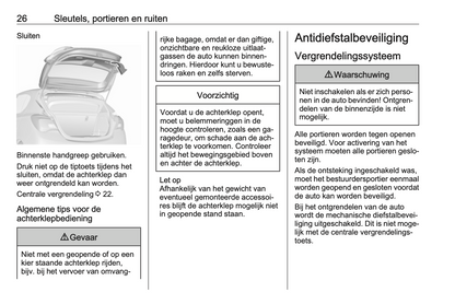 2015-2016 Opel Corsa Handleiding | Nederlands