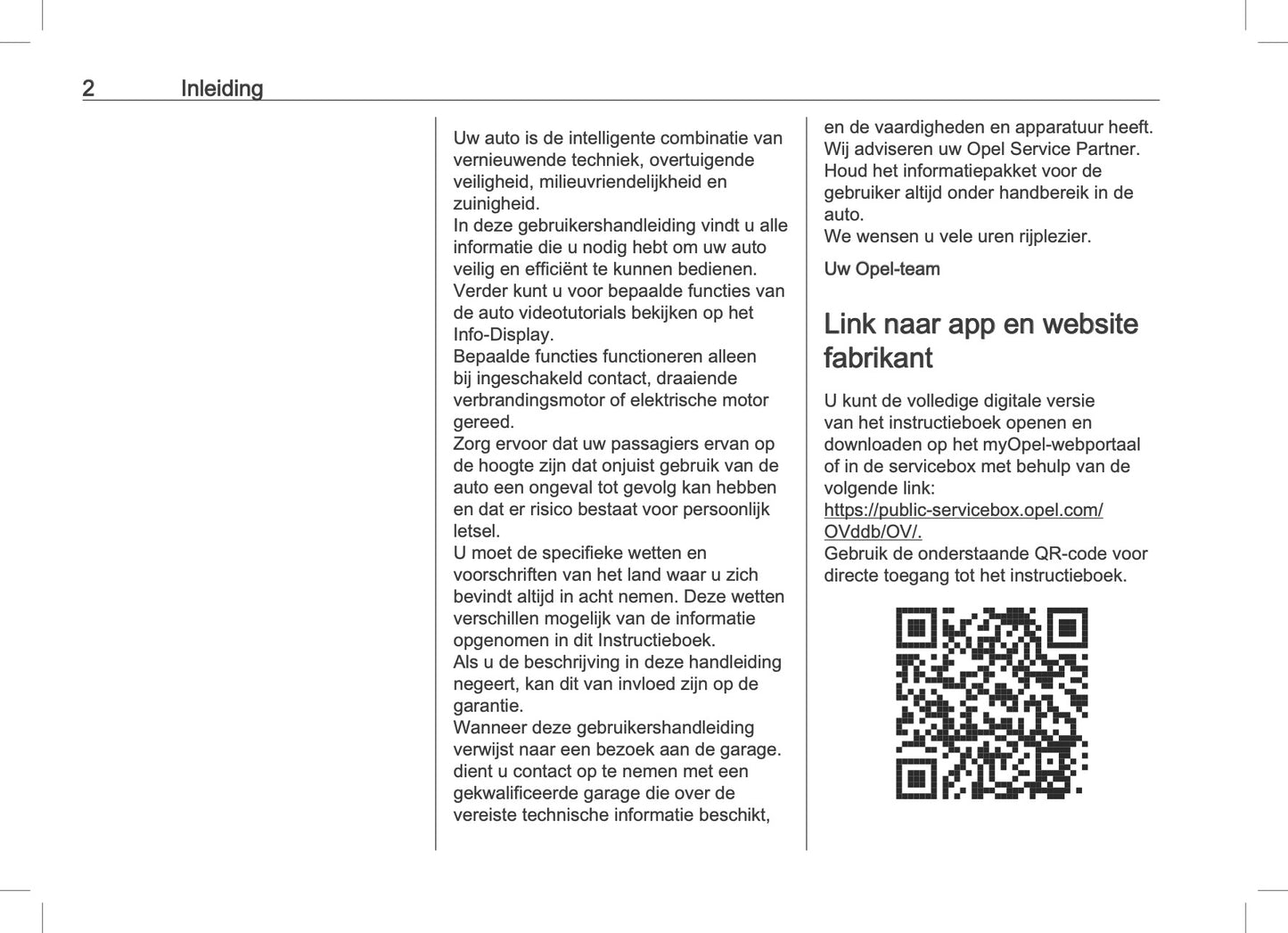 2025 Opel Corsa Owner's Manual | Dutch
