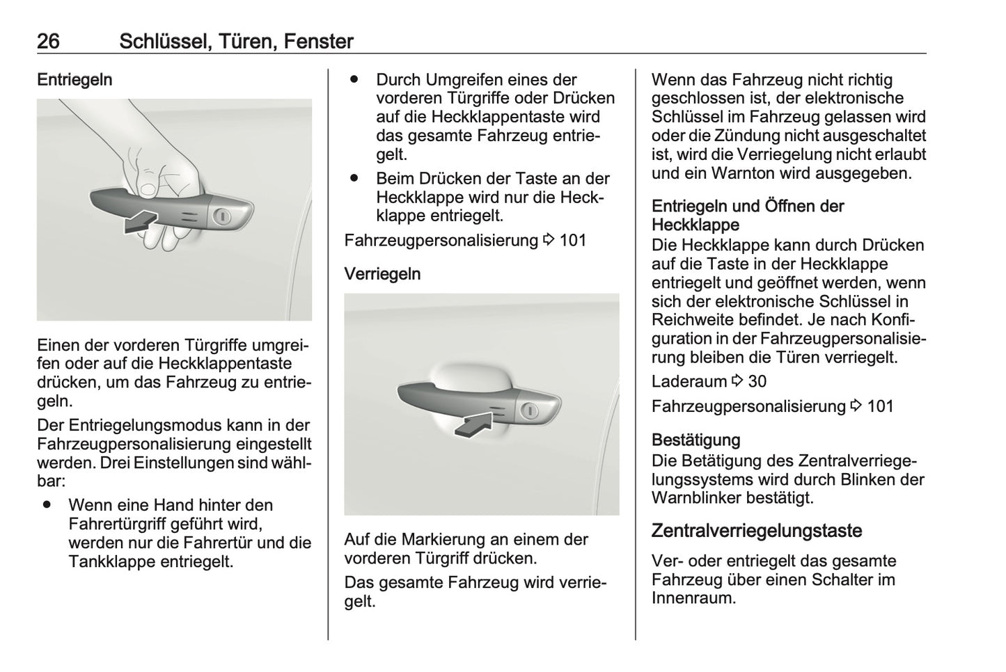 2019-2020 Opel Crossland X Owner's Manual | German