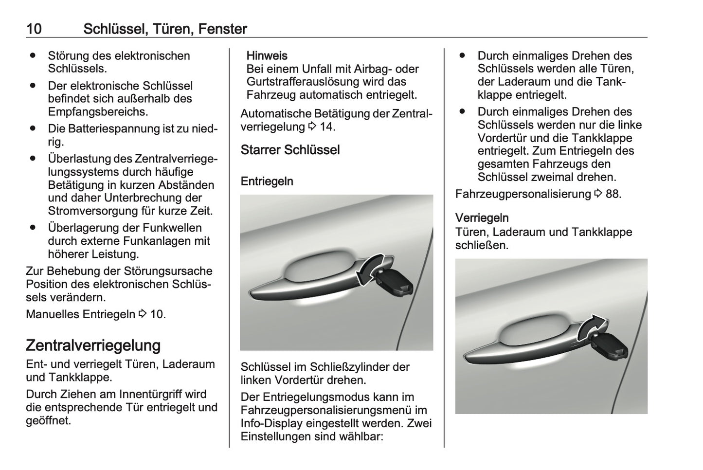 2023-2024 Opel Crossland Owner's Manual | German
