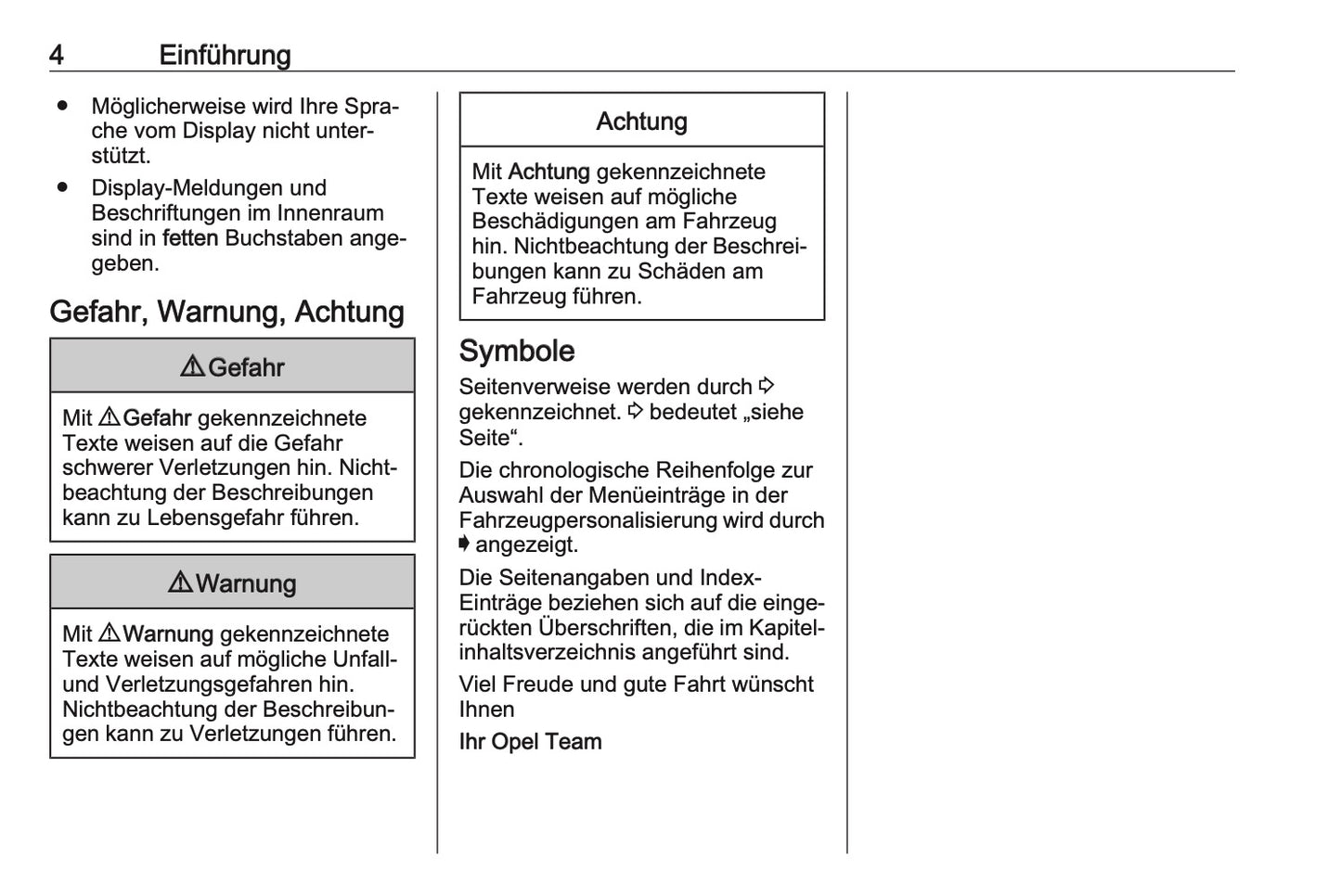 2023-2024 Opel Crossland Owner's Manual | German