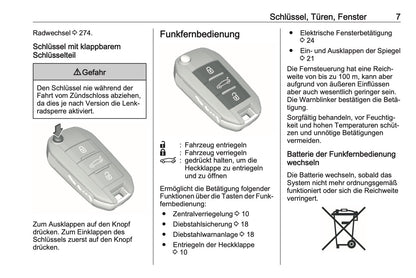2023-2024 Opel Crossland Owner's Manual | German