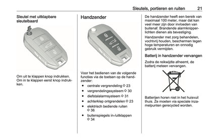 2019-2020 Opel Crossland X Gebruikershandleiding | Nederlands