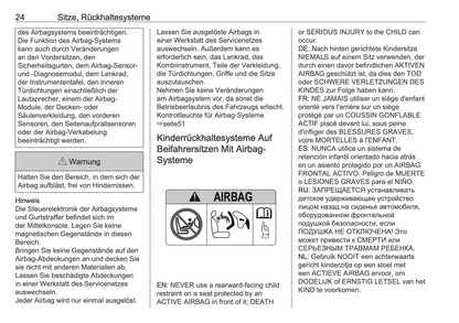 2025 Opel Frontera Owner's Manual | German