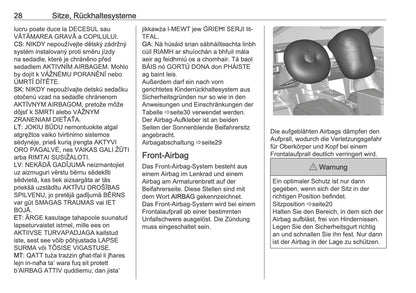 2025-2026 Opel Frontera Owner's Manual | German