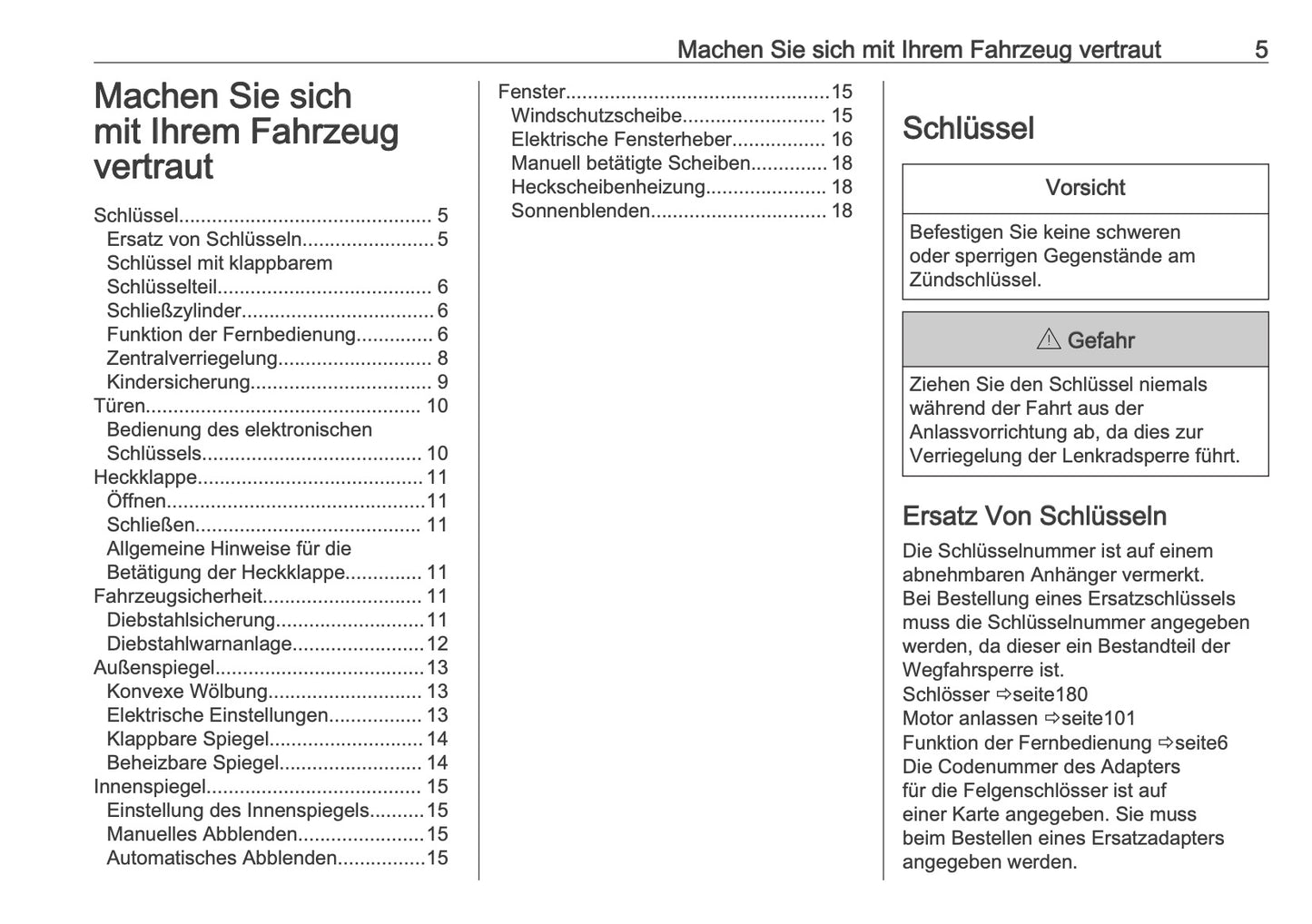2025-2026 Opel Frontera Owner's Manual | German