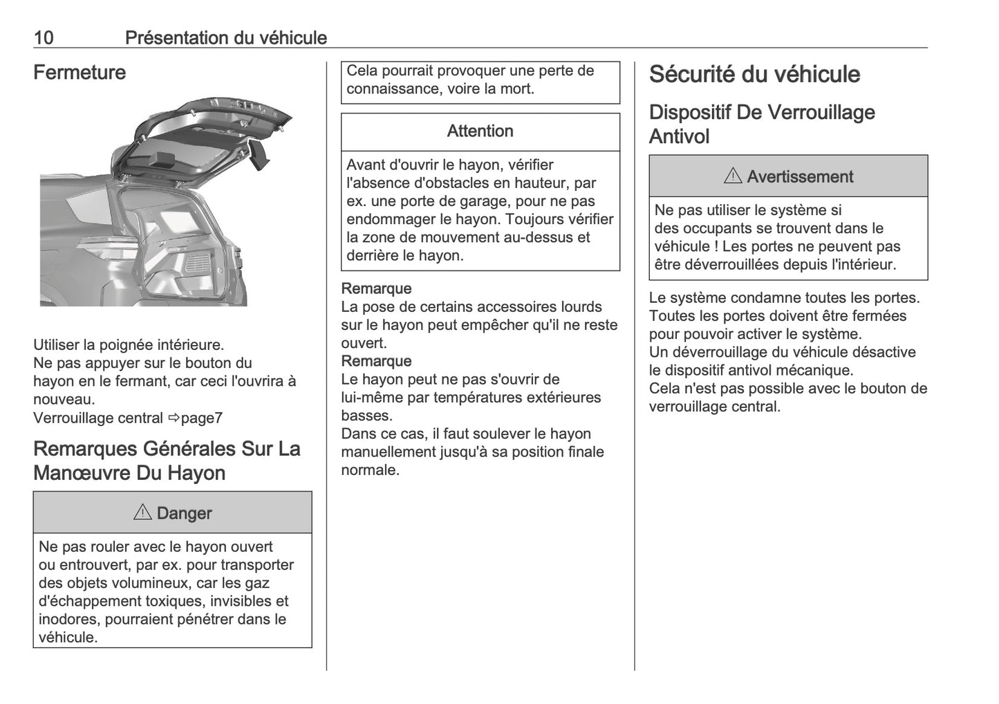 2025-2026 Opel Frontera Manuel du propriétaire | Français
