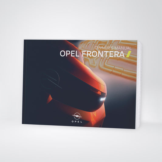 2026 Opel Frontera Owner's Manual | English