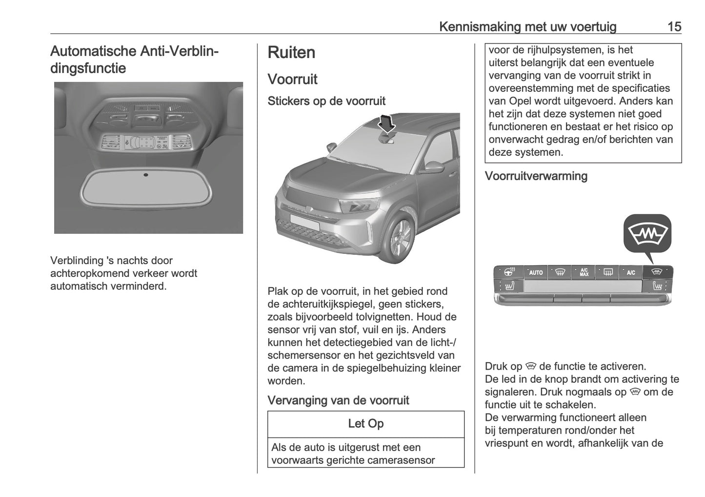 2025-2026 Opel Frontera Owner's Manual | Dutch