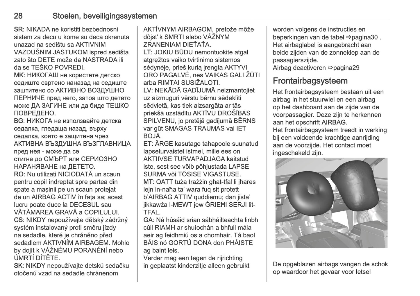 2025-2026 Opel Frontera Owner's Manual | Dutch