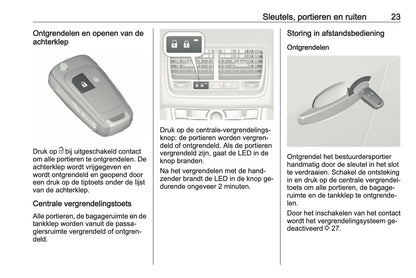 2016-2017 Opel Meriva Owner's Manual | Dutch