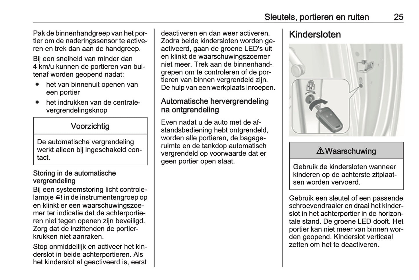 2016-2017 Opel Meriva Owner's Manual | Dutch