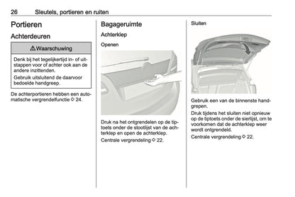 2016-2017 Opel Meriva Owner's Manual | Dutch