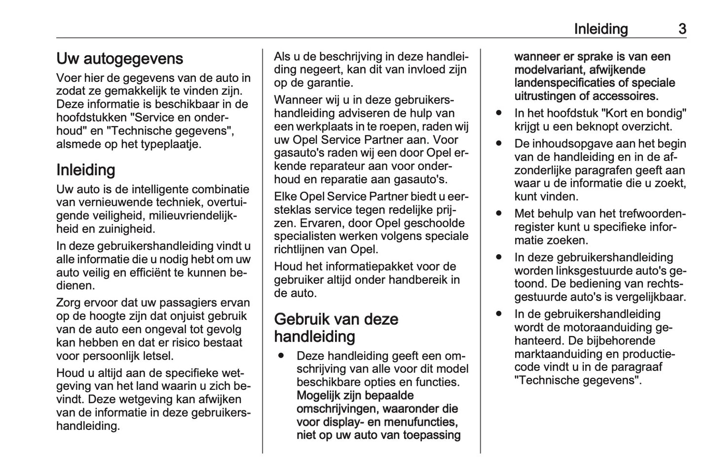 2016-2017 Opel Meriva Owner's Manual | Dutch