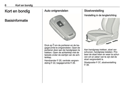 2016-2017 Opel Meriva Owner's Manual | Dutch