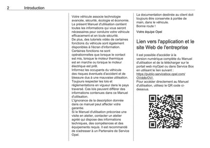 2025-2026 Opel Mokka Owner's Manual | French