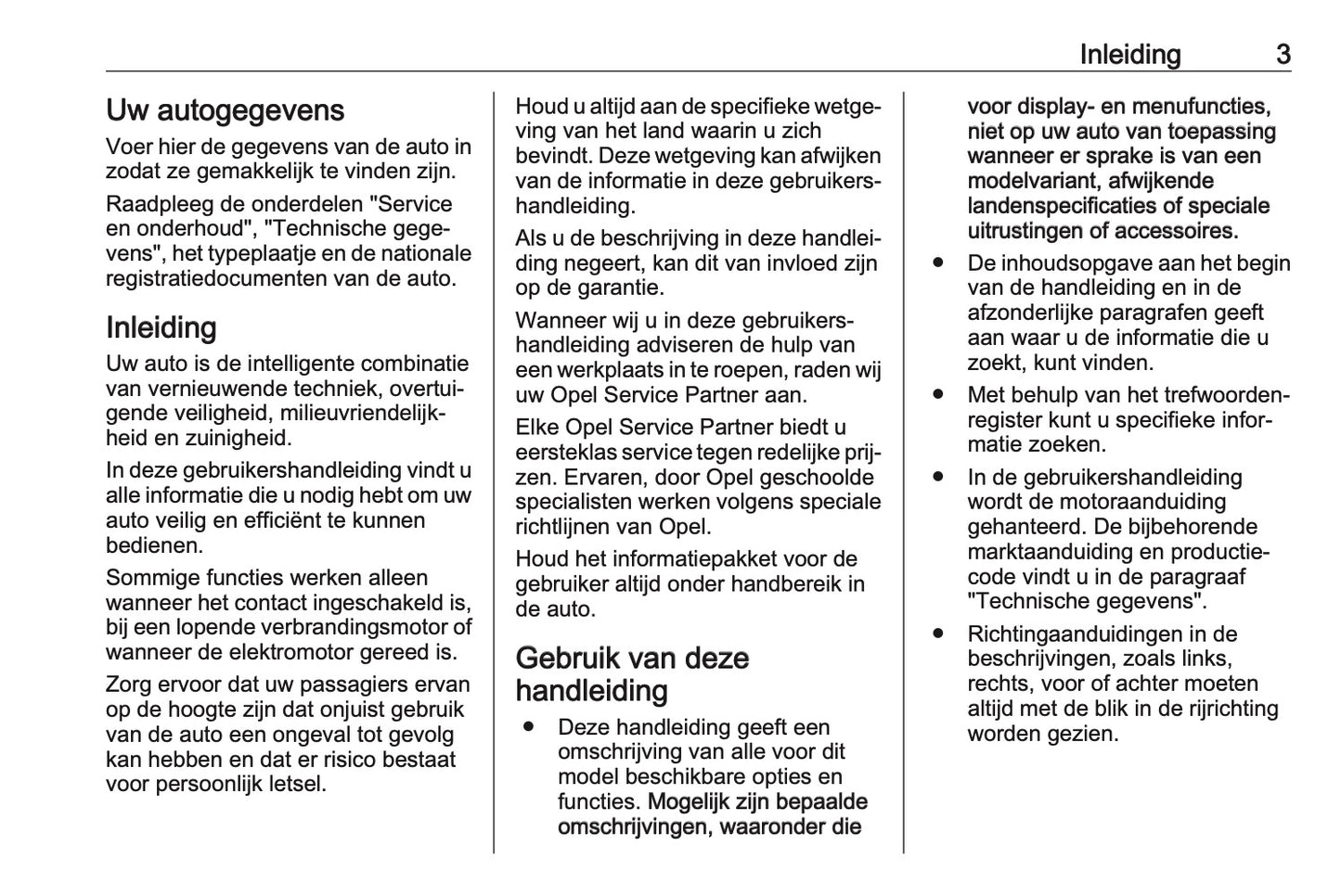 2023 Opel Mokka Owner's Manual | Dutch