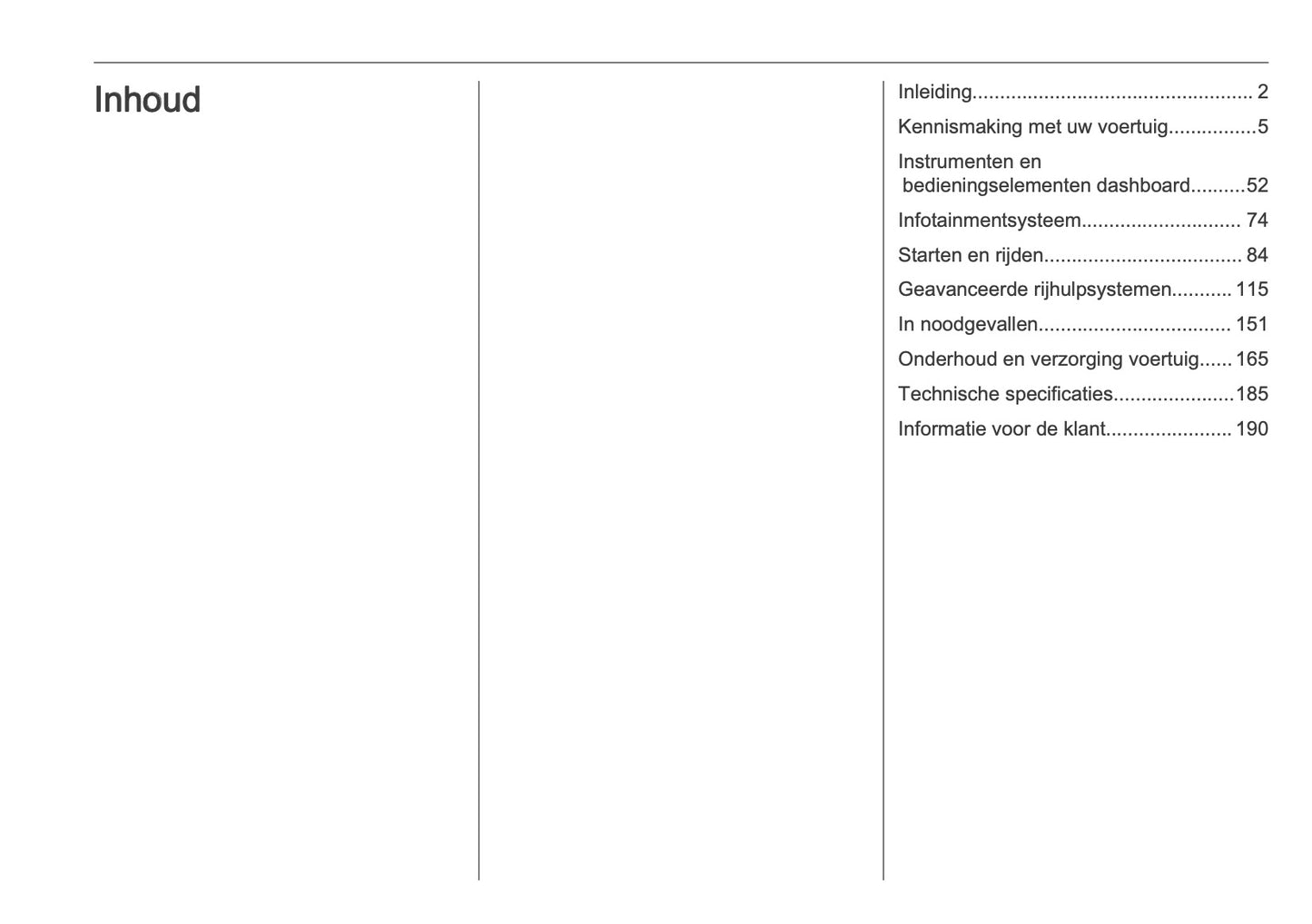 2025-2026 Opel Mokka Owner's Manual | Dutch