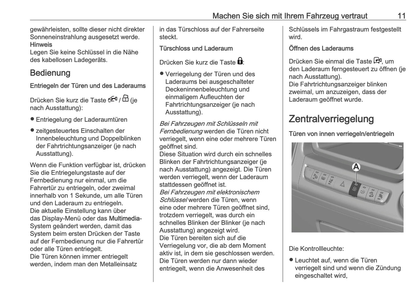 2026 Opel Movano Owner's Manual | German