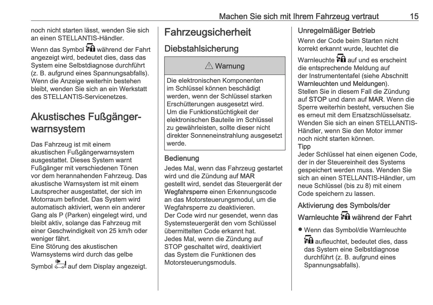 2026 Opel Movano Owner's Manual | German