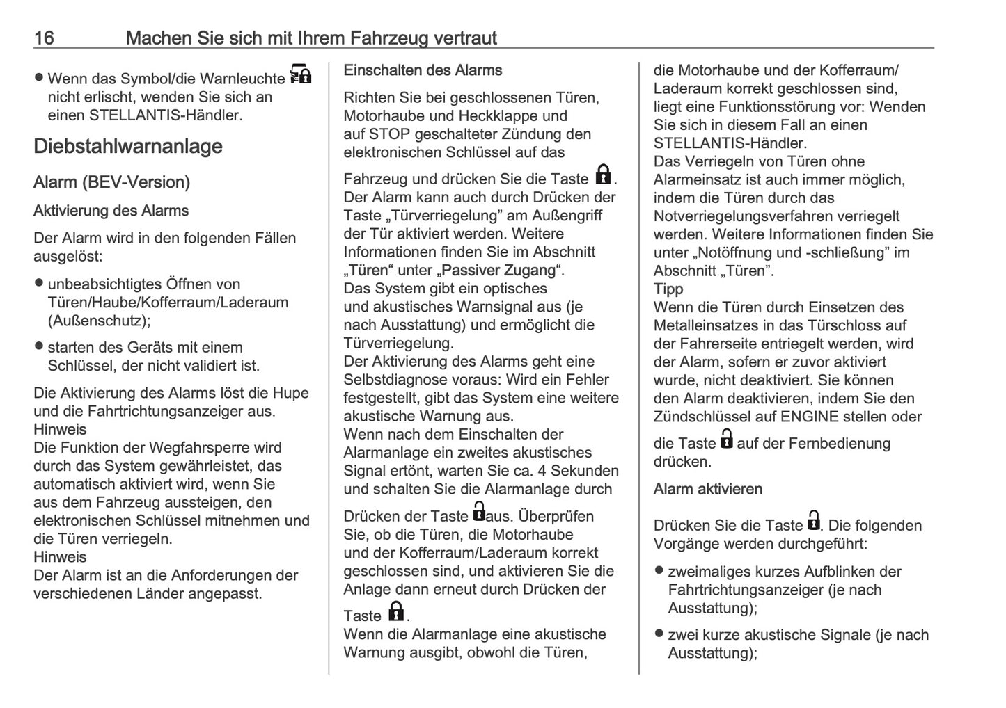 2026 Opel Movano Owner's Manual | German