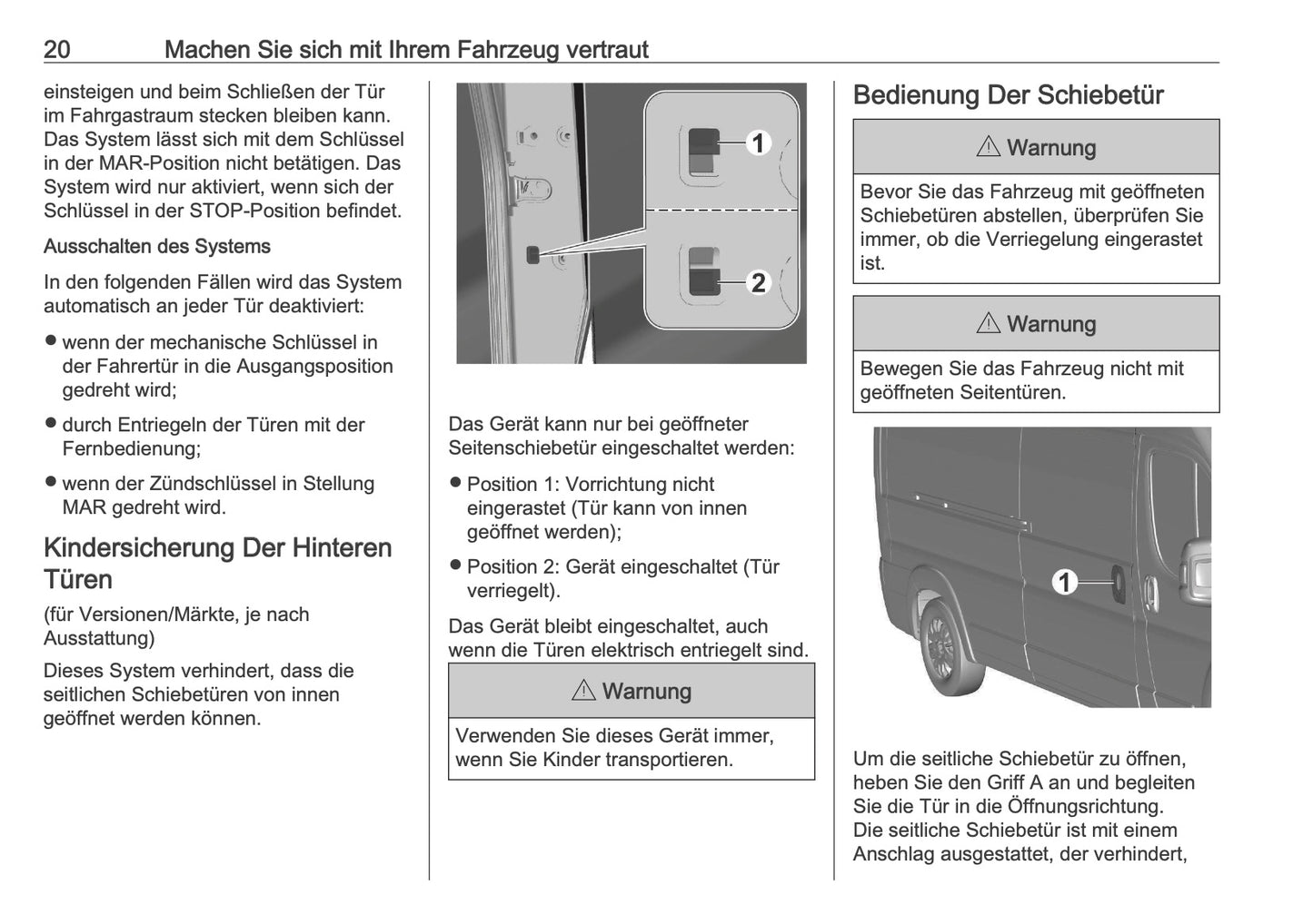 2026 Opel Movano Owner's Manual | German