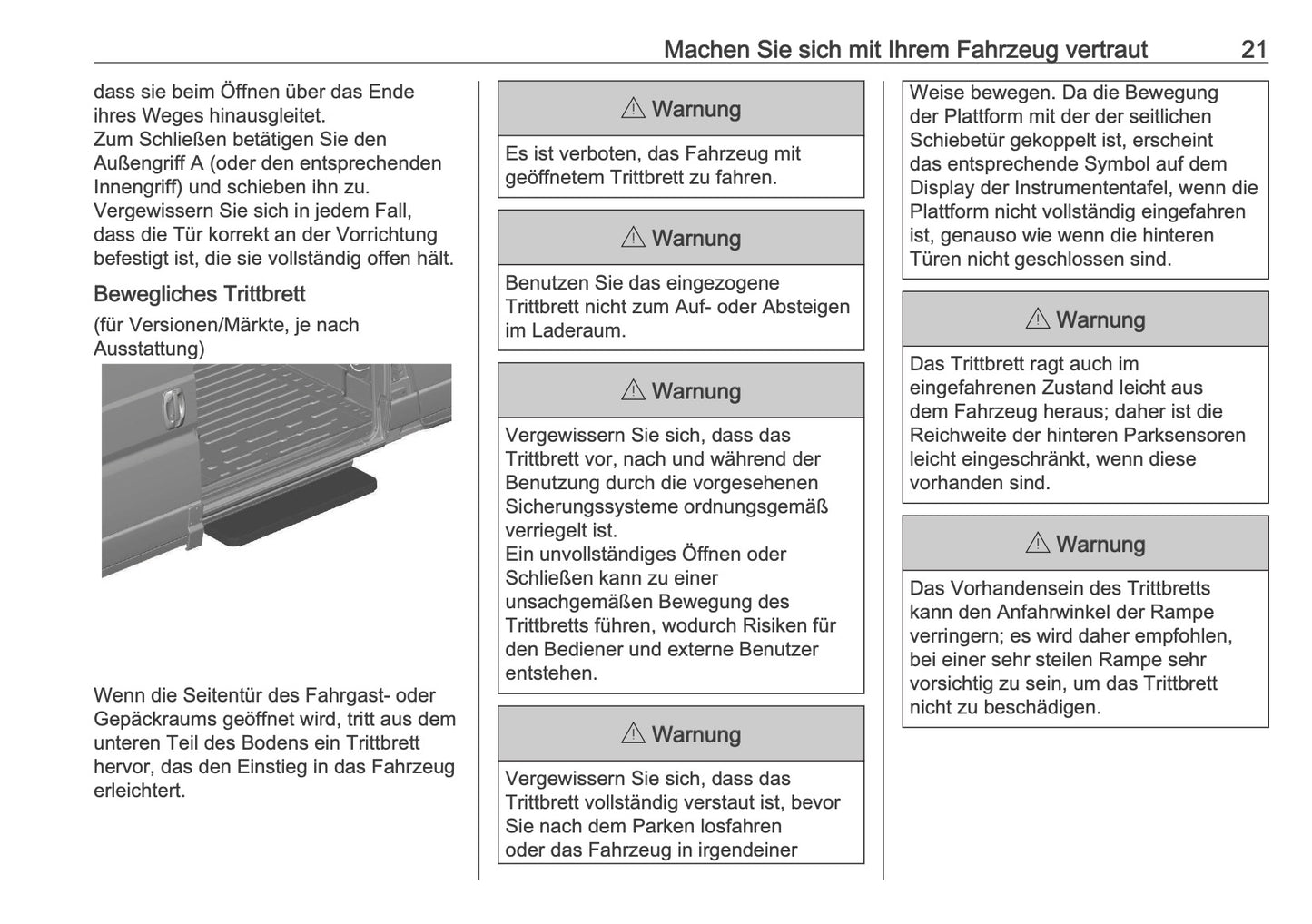 2026 Opel Movano Owner's Manual | German