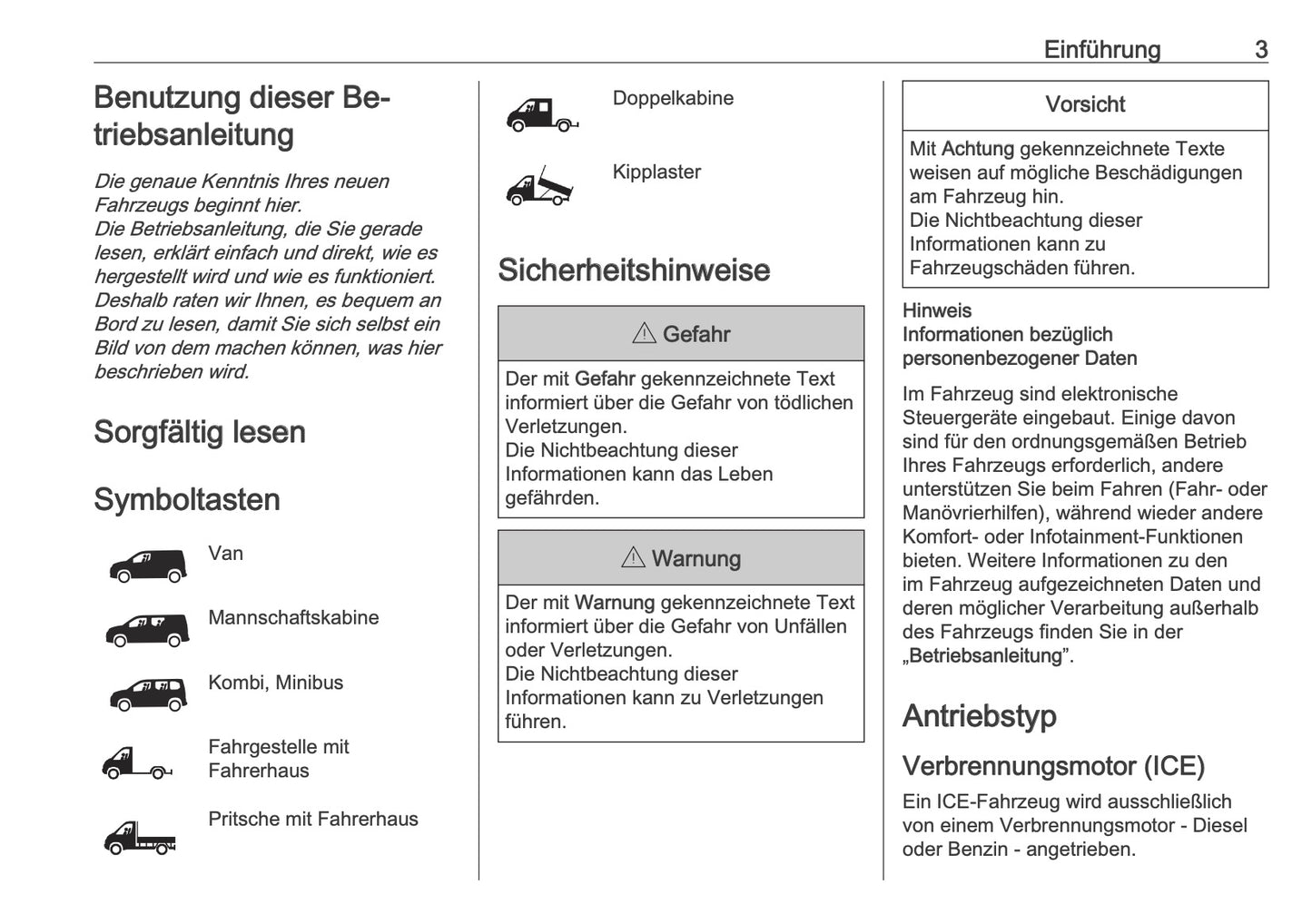 2026 Opel Movano Owner's Manual | German