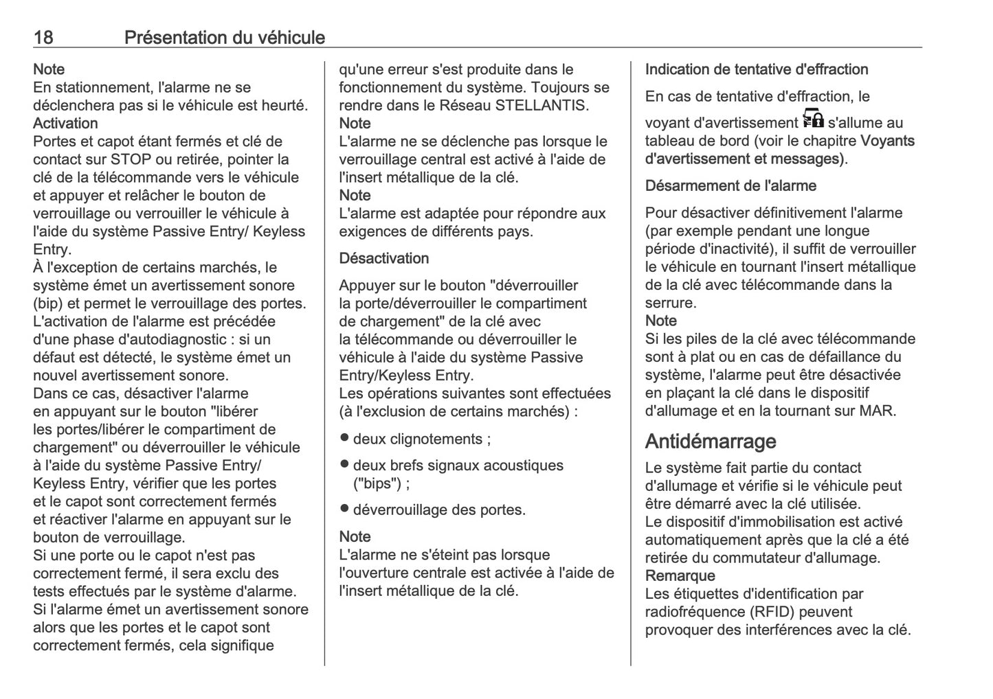 2026 Opel Movano Owner's Manual | French