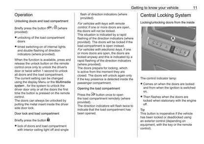 2026 Opel Movano Owner's Manual | English