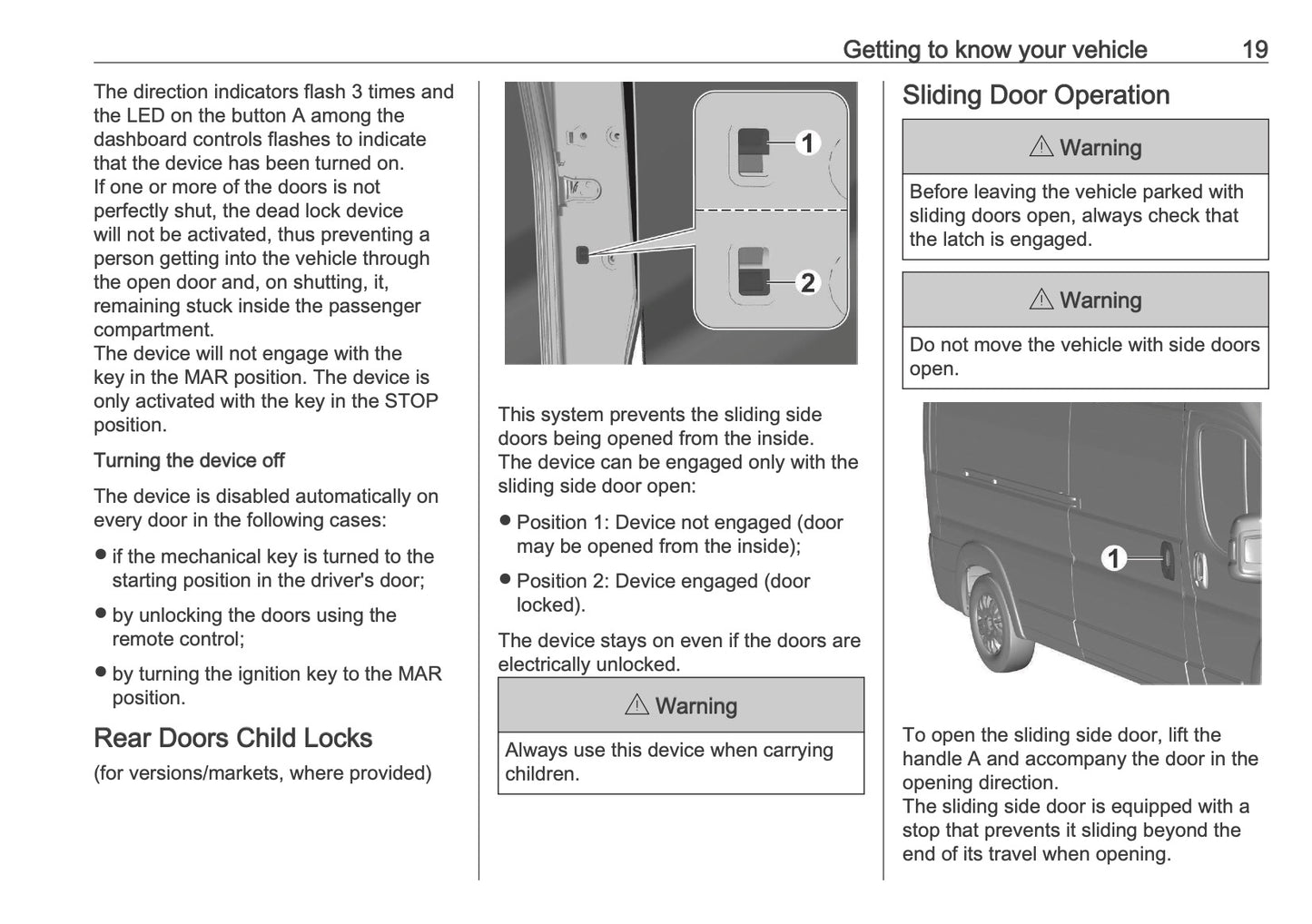 2026 Opel Movano Owner's Manual | English