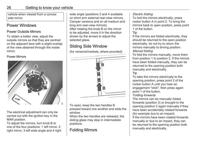2026 Opel Movano Owner's Manual | English