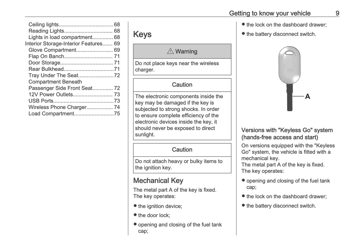 2026 Opel Movano Owner's Manual | English
