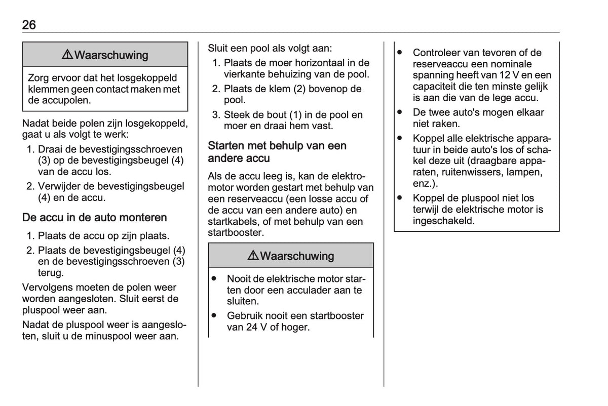 2023-2026 Opel Rocks-e Owner's Manual | Dutch