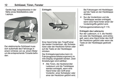 2023-2024 Opel Vivaro Owner's Manual | German