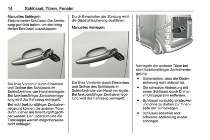 2023-2024 Opel Vivaro Owner's Manual | German