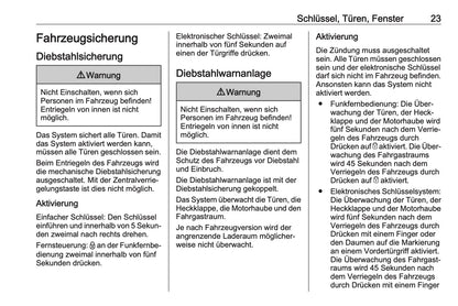2023-2024 Opel Vivaro Owner's Manual | German