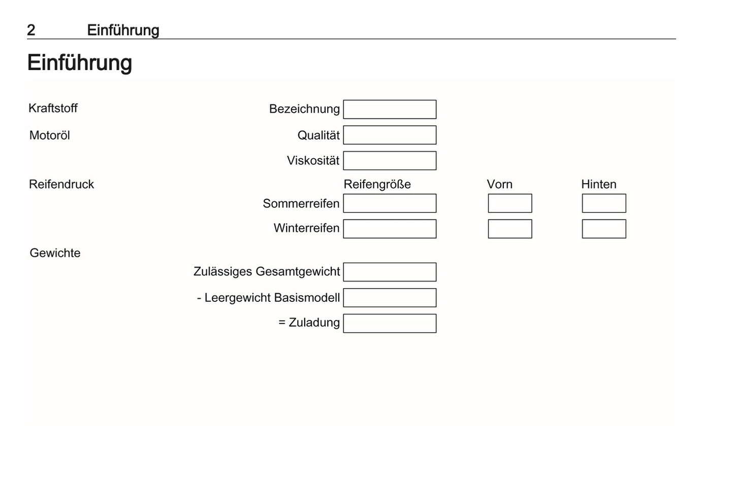 2024-2025 Opel Vivaro Owner's Manual | German
